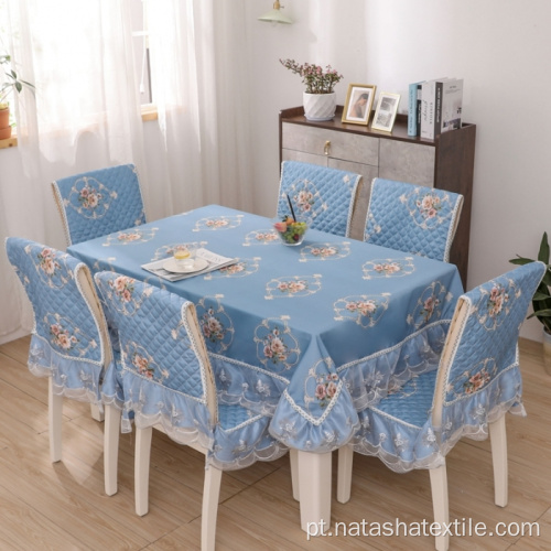 Top Sale Toalha de mesa de jantar e almofada de cadeira